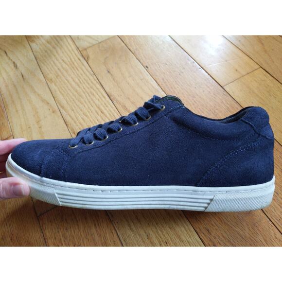 Samuel Windsor Navy Blue Sneakers Trainers Canvas Lace Up Size 9 Casual - Picture 6 of 10